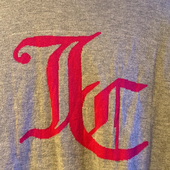 Grey and Pink Juicy Couture sweater size small - Picture 2 of 2